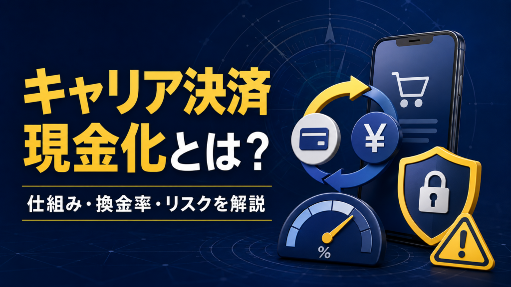 キャリア決済現金化の仕組み・換金率・リスク